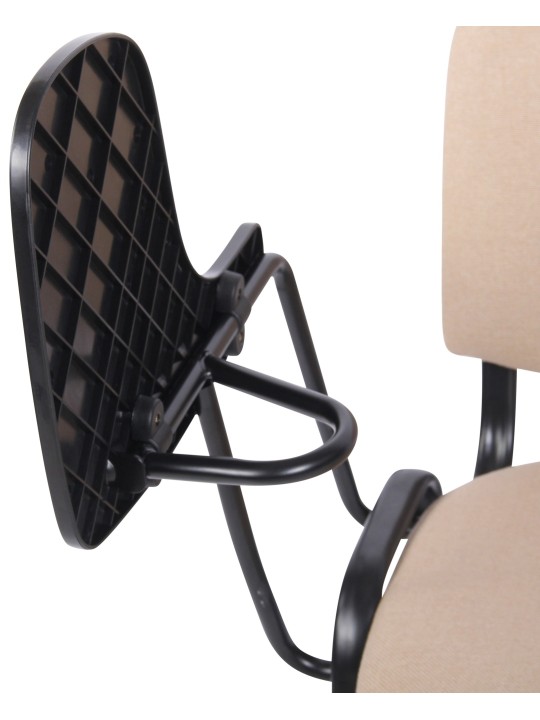 Chaise Ken avec table pliante en tissu, crème