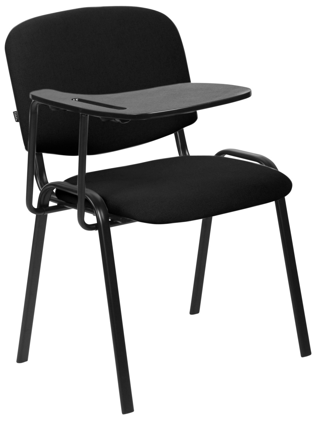 Chaise Ken XL avec table pliante en tissu, noir