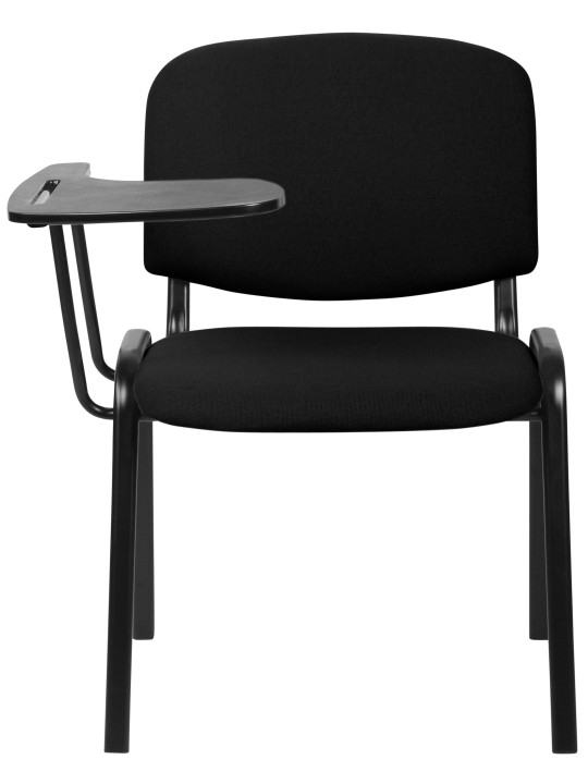 Chaise Ken XL avec table pliante en tissu, noir