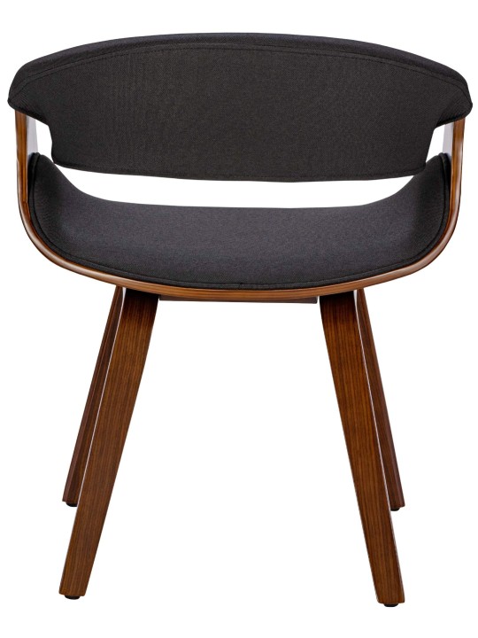 Chaise de salle à manger tissu Foley, noyer/noir Chaise de salle à manger tissu Foley, noyer/noir