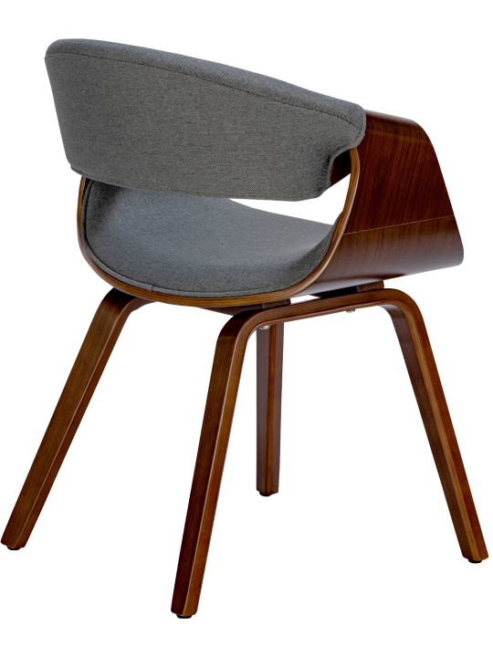 Chaise de salle à manger tissu Foley, noyer/gris Chaise de salle à manger tissu Foley, noyer/gris