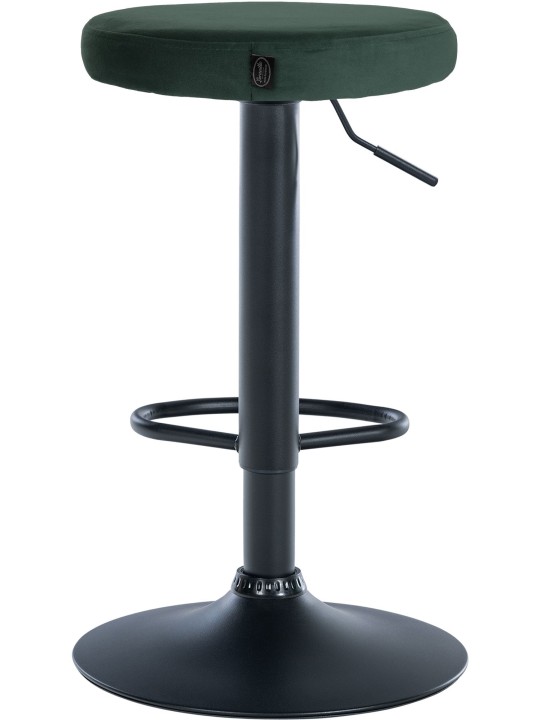 Lot de 2 tabourets de bar Velours Ponte, vert