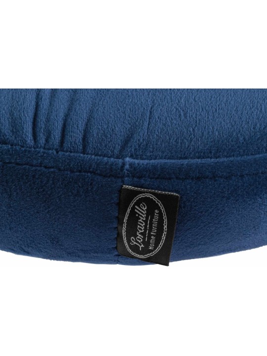 Lot de 2 tabourets de bar Velours Ponte, bleu