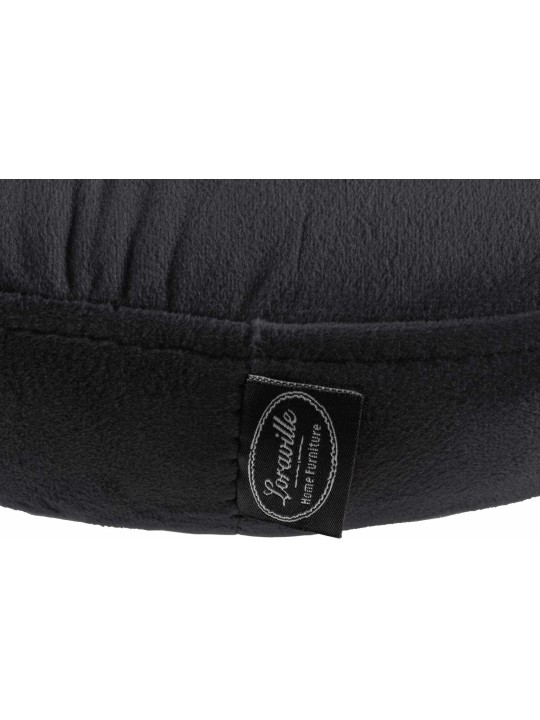 Lot de 2 tabourets de bar Velours Ponte, noir