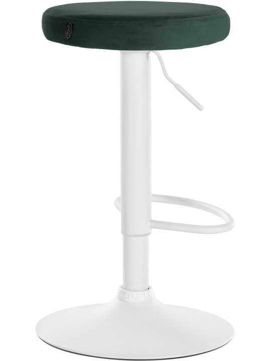 Lot de 2 tabourets de bar Velours Ponte, vert