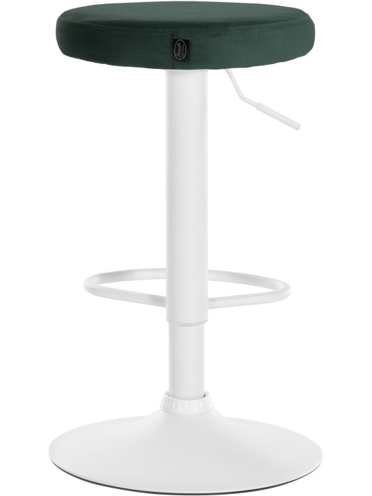 Lot de 2 tabourets de bar Velours Ponte, vert