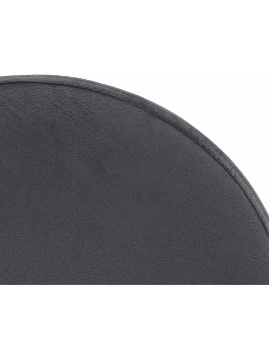 Lot de 2 tabourets de bar Velours Ponte, gris foncé