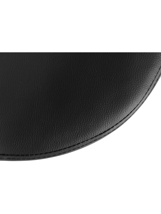 Lot de 2 tabourets de bar Ponte simili cuir, noir