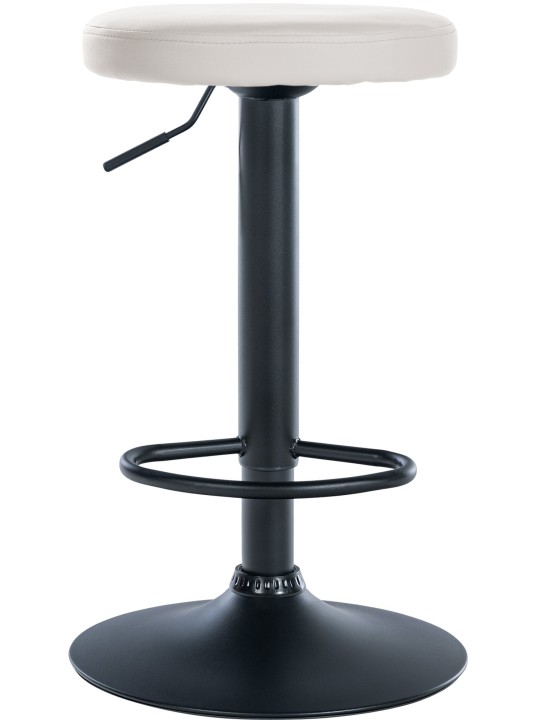 Lot de 2 tabourets de bar Ponte simili cuir, blanc