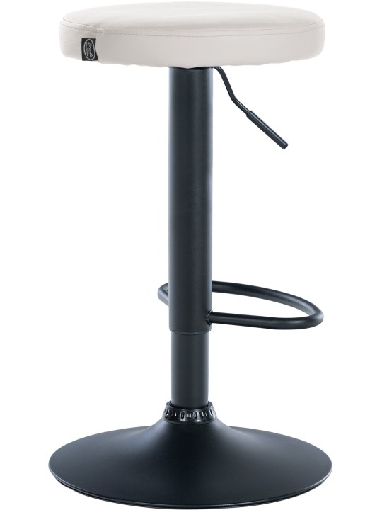 Lot de 2 tabourets de bar Ponte simili cuir, blanc