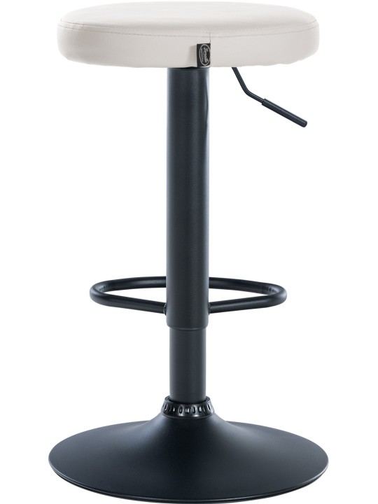 Lot de 2 tabourets de bar Ponte simili cuir, blanc