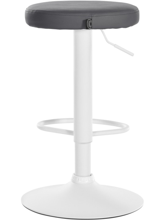 Lot de 2 tabourets de bar Ponte simili cuir, gris