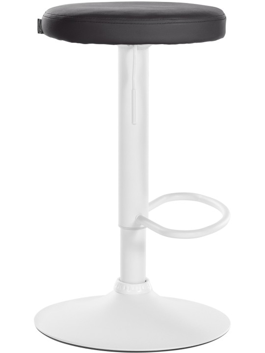 Lot de 2 tabourets de bar Ponte simili cuir, noir