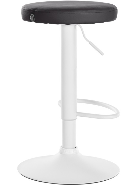 Lot de 2 tabourets de bar Ponte simili cuir, noir