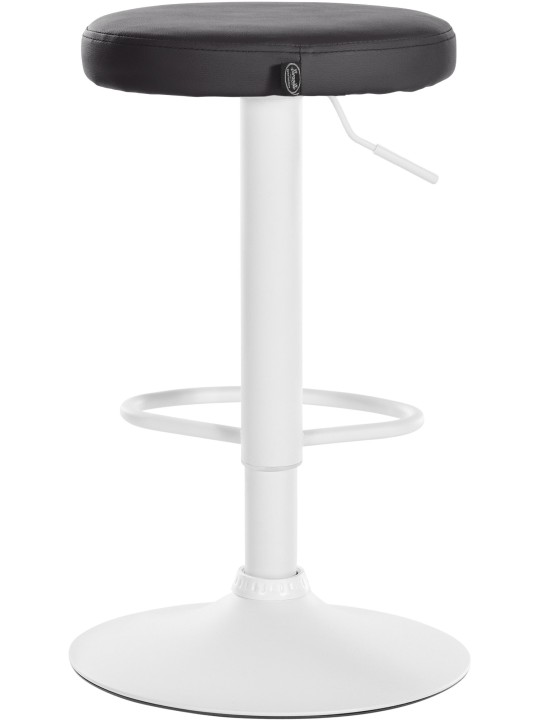 Lot de 2 tabourets de bar Ponte simili cuir, noir