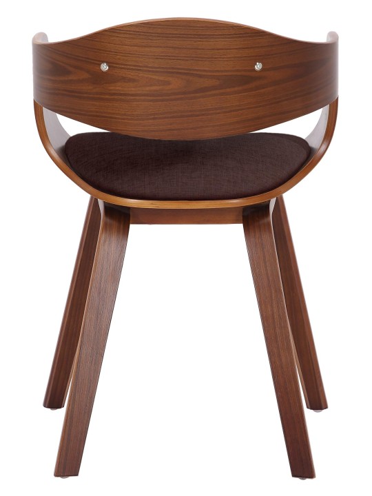 Chaise visiteur Kingston tissu, noyer/brun