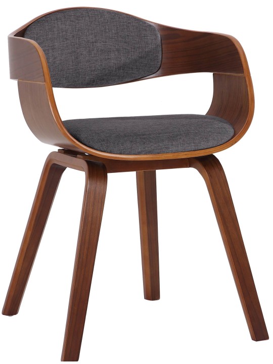 Chaise visiteur Kingston tissu, noyer/gris clair Chaise visiteur Kingston tissu, noyer/gris clair