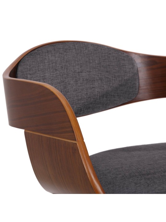 Chaise visiteur Kingston tissu, noyer/gris clair Chaise visiteur Kingston tissu, noyer/gris clair