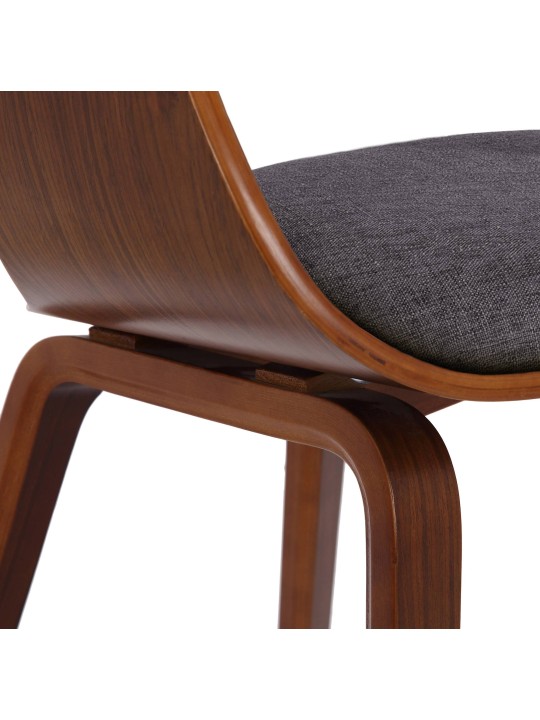 Chaise visiteur Kingston tissu, noyer/gris clair Chaise visiteur Kingston tissu, noyer/gris clair