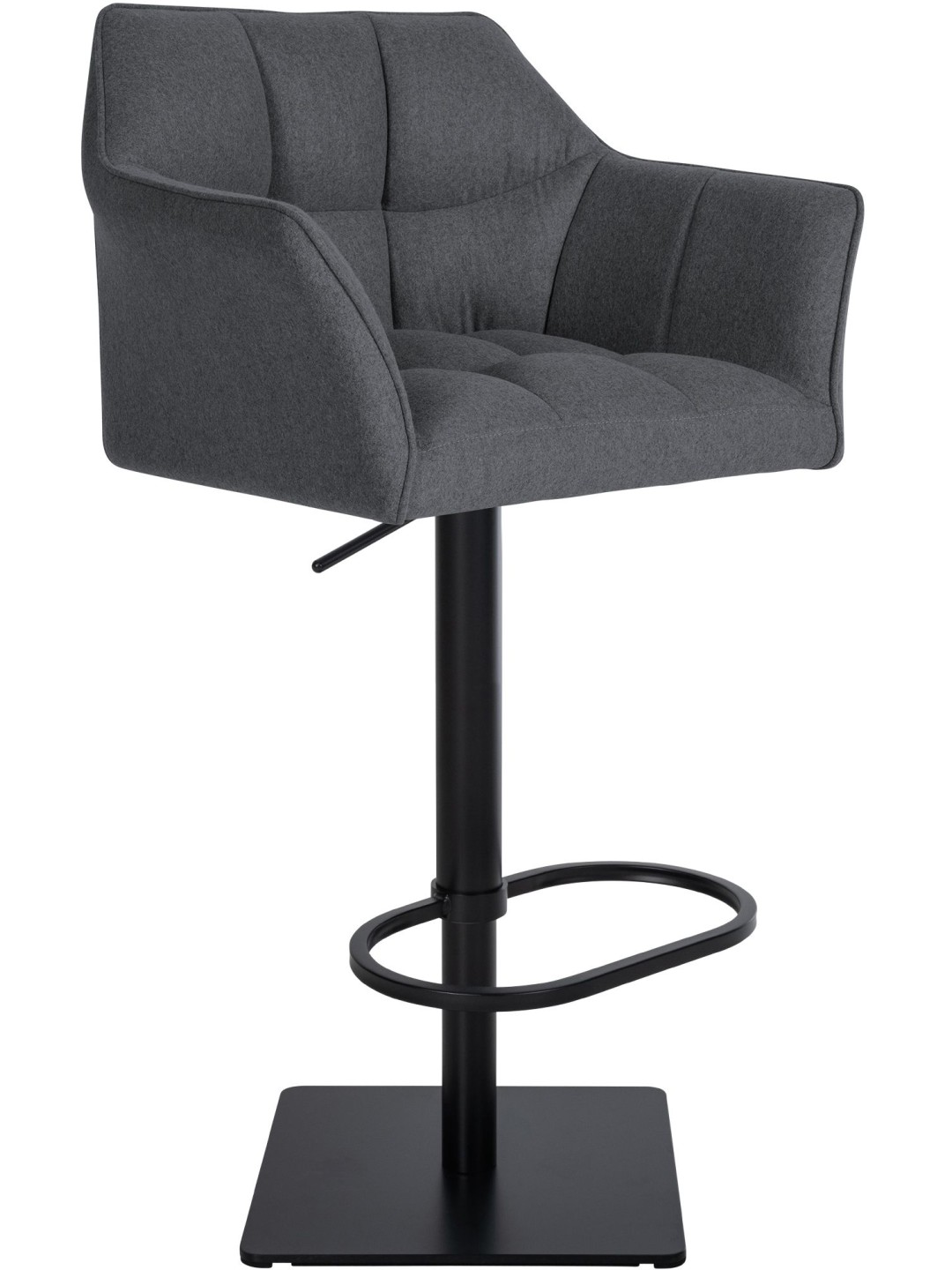 Tabouret de bar Damaso B feutre, gris