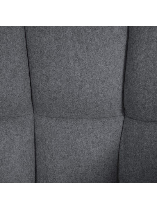 Tabouret de bar Damaso B feutre, gris