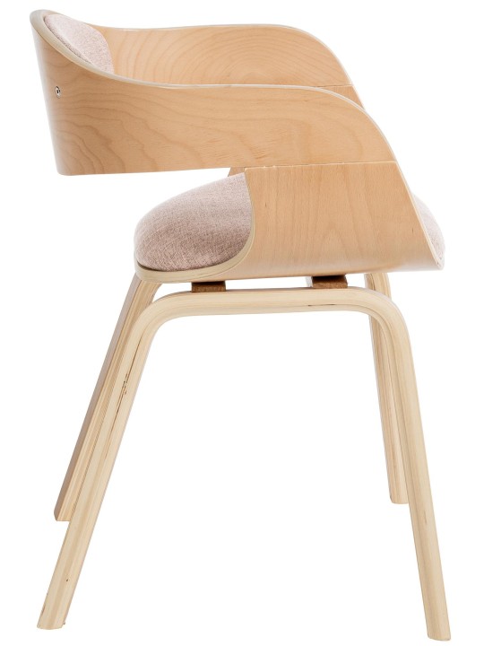 Lot de 2 chaises Kingston tissu, naturel/crème Lot de 2 chaises Kingston tissu, naturel/crème