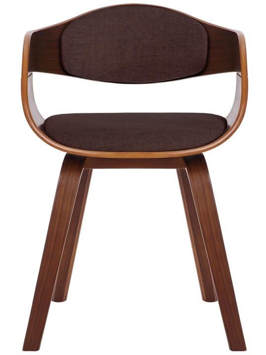 Lot de 2 chaises Kingston tissu, noyer/brun Lot de 2 chaises Kingston tissu, noyer/brun