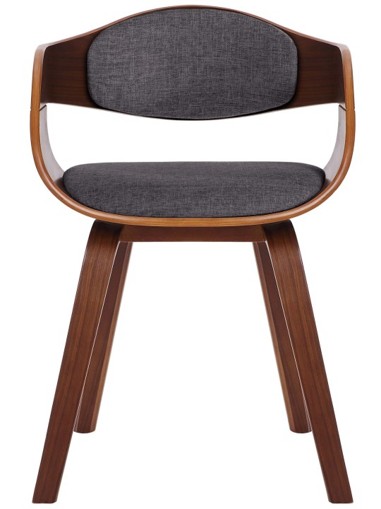 Lot de 2 chaises Kingston tissu, noyer/gris clair Lot de 2 chaises Kingston tissu, noyer/gris clair