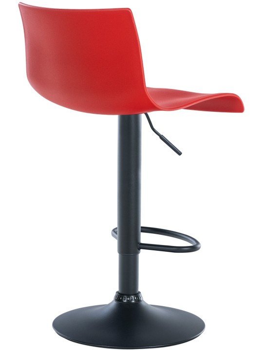 Lot de 2 tabourets de bar Branford plastique, rouge