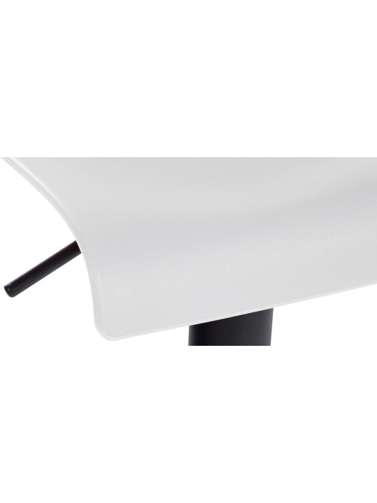 Lot de 2 tabourets de bar Branford plastique, blanc Lot de 2 tabourets de bar Branford plastique, blanc