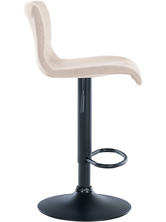 Lot de 2 tabourets de bar Branford tissu, crème Lot de 2 tabourets de bar Branford tissu, crème