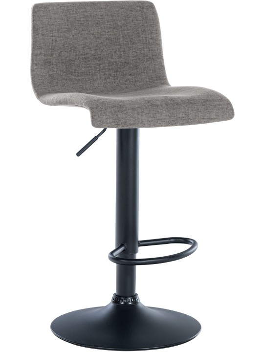 Lot de 2 tabourets de bar Branford tissu, gris clair