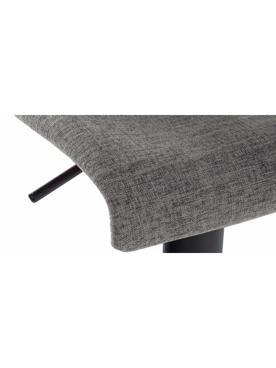 Lot de 2 tabourets de bar Branford tissu, gris clair