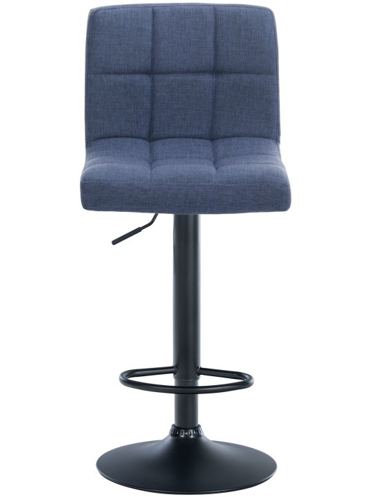 Lot de 2 tabourets de bar Calma tissu, bleu