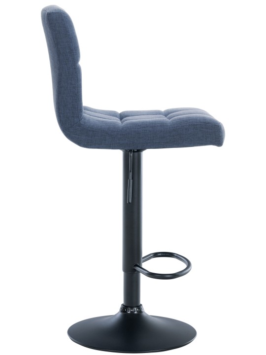 Lot de 2 tabourets de bar Calma tissu, bleu