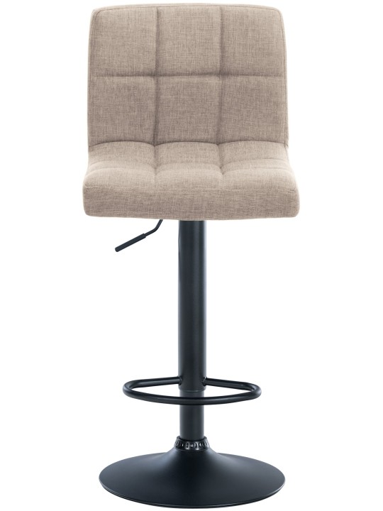 Lot de 2 tabourets de bar Calma tissu, crème Lot de 2 tabourets de bar Calma tissu, crème