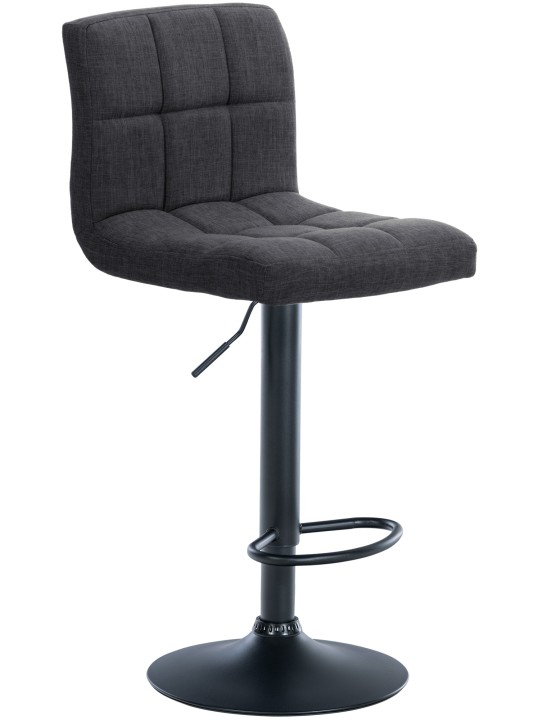 Lot de 2 tabourets de bar Calma tissu, gris foncé Lot de 2 tabourets de bar Calma tissu, gris foncé