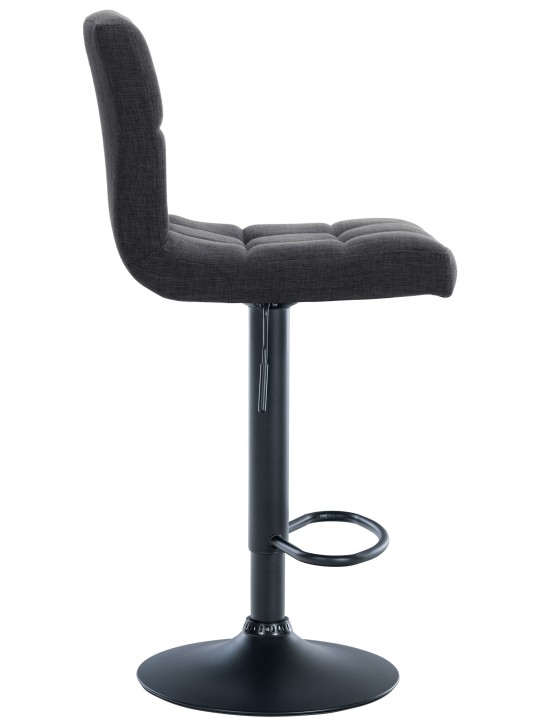 Lot de 2 tabourets de bar Calma tissu, gris foncé Lot de 2 tabourets de bar Calma tissu, gris foncé