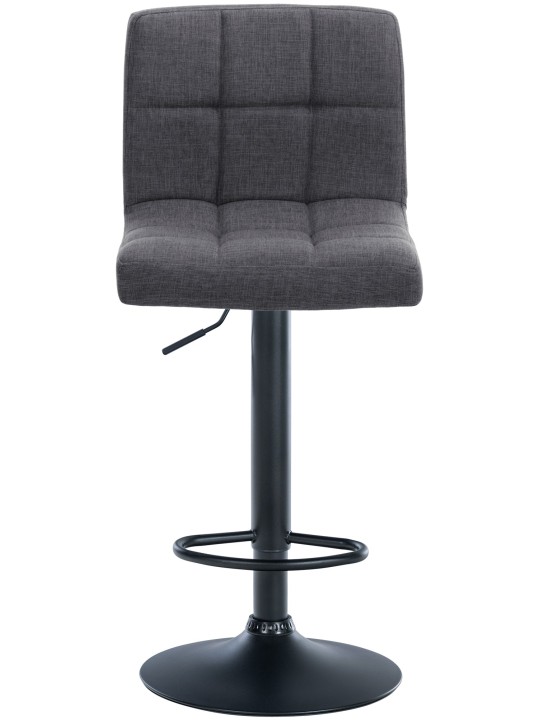 Lot de 2 tabourets de bar Calma tissu, gris clair