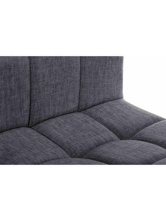 Lot de 2 tabourets de bar Calma tissu, gris clair