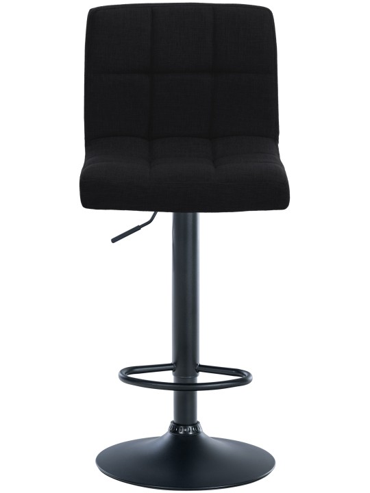 Lot de 2 tabourets de bar Calma tissu, noir Lot de 2 tabourets de bar Calma tissu, noir