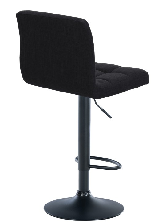 Lot de 2 tabourets de bar Calma tissu, noir Lot de 2 tabourets de bar Calma tissu, noir