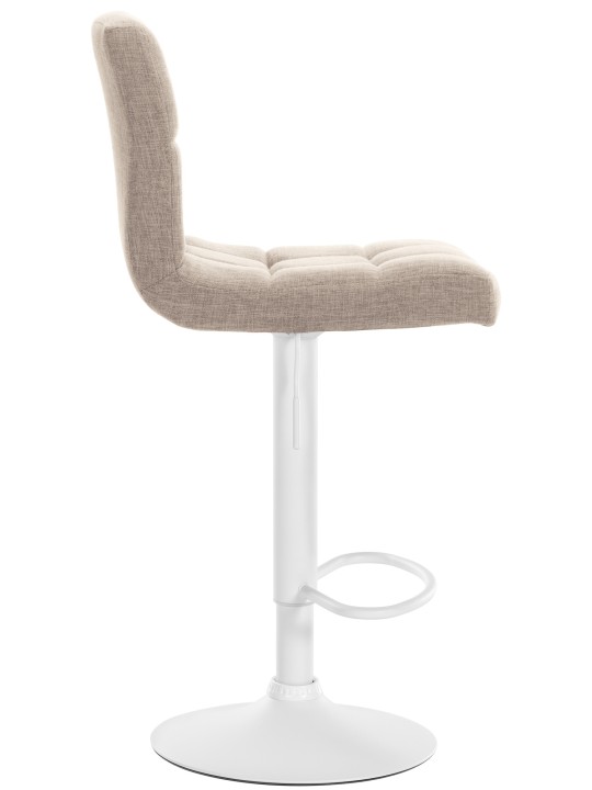Lot de 2 tabourets de bar Calma tissu, crème Lot de 2 tabourets de bar Calma tissu, crème