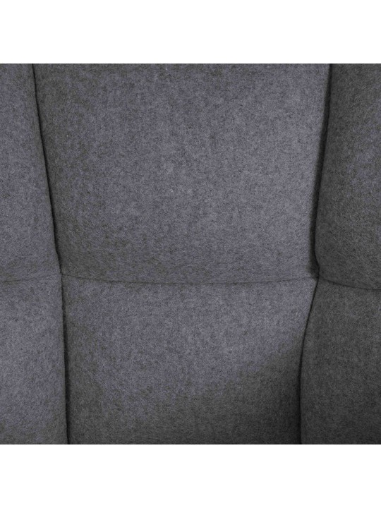 Tabouret de bar Damaso E feutre avec structure à 4 pieds, gris Tabouret de bar Damaso E feutre avec structure à 4 pieds, gris