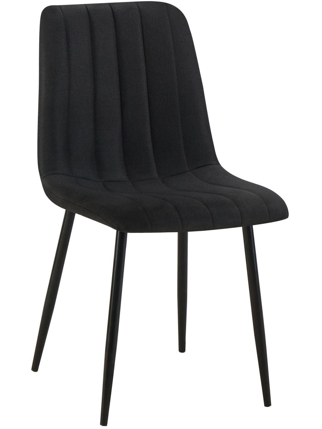 Chaise Dijon tissu, noir