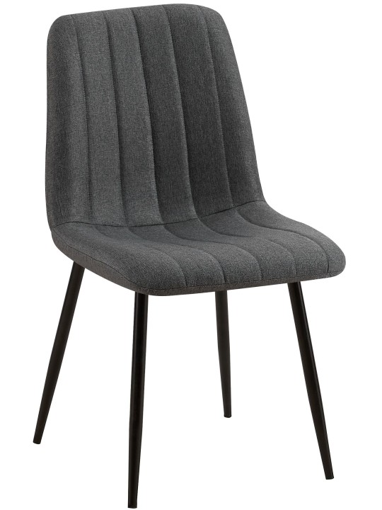 Chaise Dijon tissu, gris foncé Chaise Dijon tissu, gris foncé
