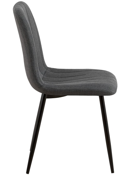 Chaise Dijon tissu, gris foncé Chaise Dijon tissu, gris foncé