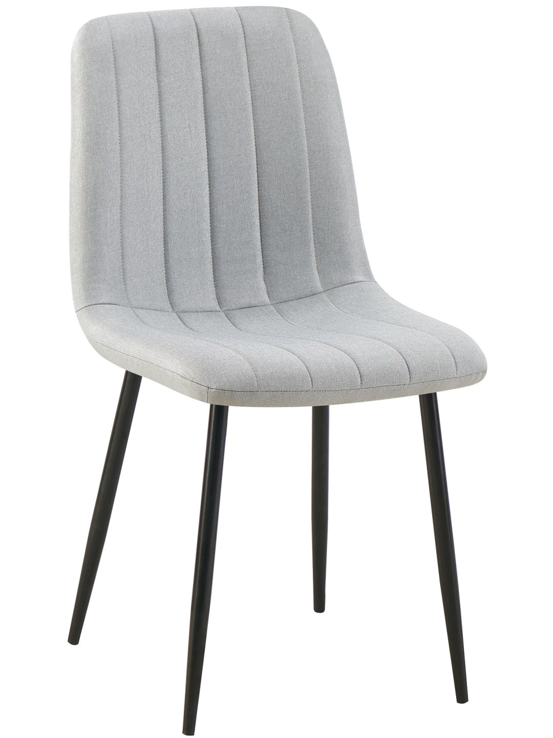 Chaise Dijon tissu, gris