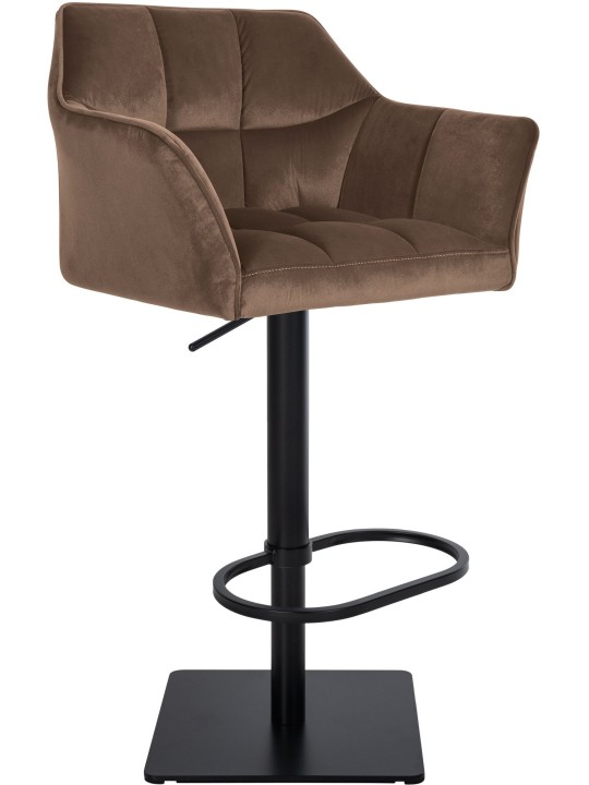Tabouret de bar Damaso B velours, brun Tabouret de bar Damaso B velours, brun