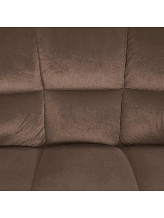 Tabouret de bar Damaso B velours, brun Tabouret de bar Damaso B velours, brun